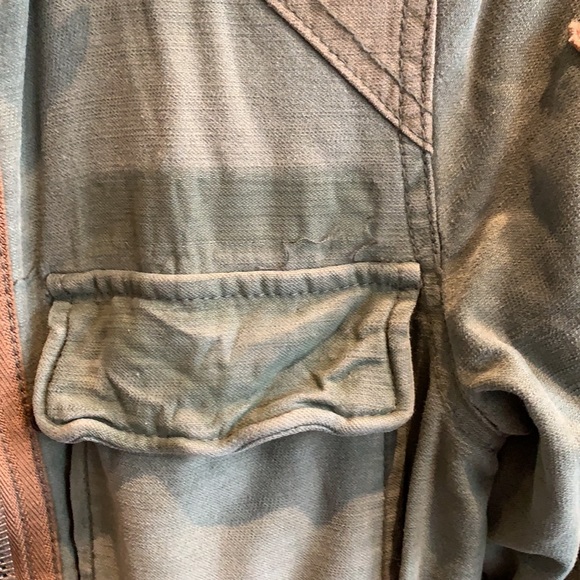 NWOT Free People Mid Length Army two-tone jacket - Picture 6 of 9